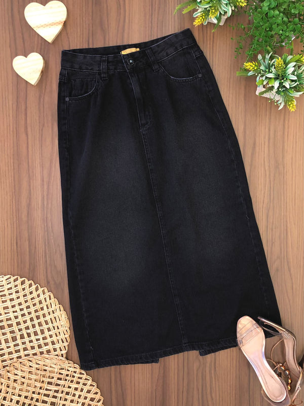 Saia Midi Jeans 7676/1007.  4i