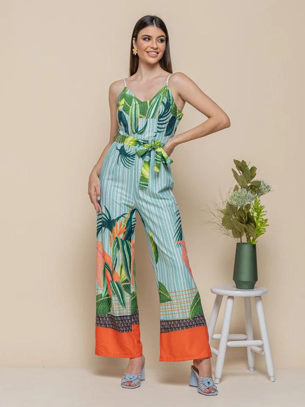 Macacão Pantalona Tropical 9846.    3B